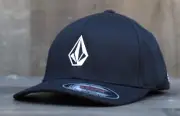 New Volcom Full Stone (BOYS YOUTH) Black Flexfit One Size Hat RHTVLC-52