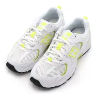 在飛比找momo購物網優惠-【NEW BALANCE】530 白 螢光黃 網布 D楦 N