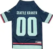 NHL Seattle Kraken Jersey for Dogs & Cats. - Size: Medium. Best PET Jersey for The New HOT Ice Hockey Team for Puppies, Large Dogs, Kittens & Large Cats