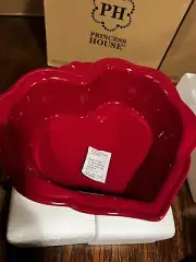 Princess House Pavillion Berry Heart Baker (6688) - Brand New!