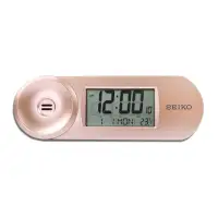 在飛比找momo購物網優惠-【SEIKO 精工】可愛話筒造型 多功能 日期 溫度 貪睡鬧