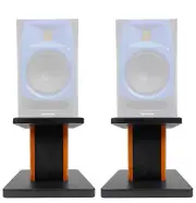 Rockville 8” Wood Studio Monitor Speaker Stands For Presonus R65 Monitors