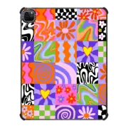 iPad Pro 12.9-inch (5th/6th gen) iPad Impact Case Retro Checkerboard by Illustrated By Charlie