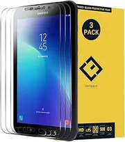 CENTAURUS Galaxy Tab Active 2 8.0 Glass Screen Protector,(3 Pack) Anti-Fingerprint Ultra-Thin HD Clear 9H Hardness Shatter Proof Tempered Protective Film for Samsung Galaxy Tab Active 2 8.0 T395 T390