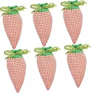 IMIKEYA 6Pcs Carrot Shaped Bags with Drawstrings Stylish Easter Present Bags for Treats Eggs Hunt and Party Favor Supplies Design