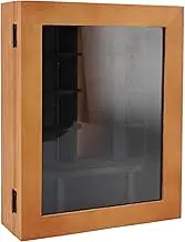 Miniature Book Library Cabinet Handcrafted Wooden Mini Bookshelf Decoration for Tabletop Display with Rustic Charm for Home Office