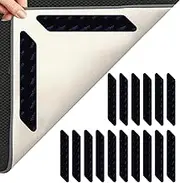 16PCS Rug Gripper Pads, Reusable Under Rug Carpet Tape, Non Slip Rug Pads Grippers for Hardwood Floors, Rugs Corner Grippers Rug Stoppers to Stop Corner Curling (16PCS Rug Gripper Strips)