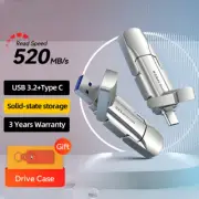 USB Solid State Pen Drive 520MB/s Type C Flash Drive 1TB 512GB Pendrive Flash