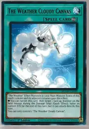A1096 YUGIOH SPELL CARD THE WEATHER CLOUDY CANVAS MGED-EN099