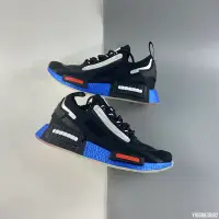 在飛比找Yahoo!奇摩拍賣優惠-adidas NMD_R1 SPECTOO  黑藍 緩震 經