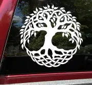 Tree of Life Yggdrasil Vinyl Decal | Celtic Viking Mythology | Die Cut Sticker