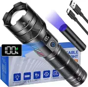 Flashlights High Lumens Rechargeable, LED Flashlight USB C, High Powerd