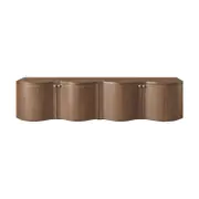 Jaya Wave 215cm 4 Door ETU Enterntainment TV Unit Walnut