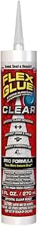 Flex Glue, Super Strong, Rubberized Waterproof Adhesive, Works Underwater, Use on Pools, Showers, Outdoors, Concrete, Brick, Pavers, UV Resistant, 9 oz Cartridge, Clear