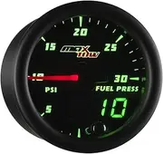 Black & Green MaxTow 30 PSI Fuel Pressure Gauge