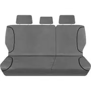 Tradies Canvas Ready Made Seat Covers - Middle, Grey, Suits Landcruiser