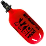 HK ARMY Rush Carbon Tank - 80 / 4500 - Red/Black - Standard Regulator