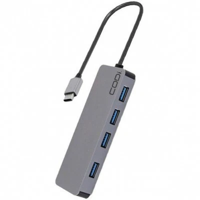 Codi A01065 5-IN-1 USB C 3.1 HUB WITH BUILT-IN BLUE INDICATOR LIGHT