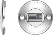 Figurati Thin Blue Line Flag Polished 2 Hole Timing Cover (FD70-TC-2H-SS)