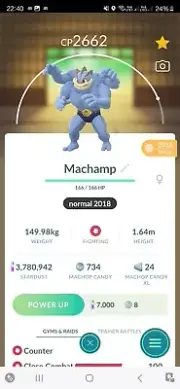 Machamp ( Caught In 2018 ) Pokemon Trade Go