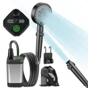 AlpsWolf Portable Shower for Camping 6000mAh Rechargeable Camping Shower with...