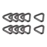 Metal Triangle Ring Buckles (20x18x4.8mm) 10pcs, Webbing Bag Clasps