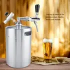 5L Mini Growler Keg W/ Faucet Stainless Steel Home Brew Craft Beer Keg Dispenser