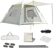 Cywaai Camping Tent,for 4-6 People UV Tent with Storage Bag, Easy to Carry, Suitable for Family Camping