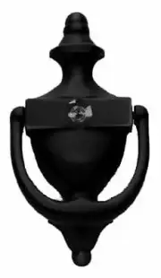 Baldwin 0103190 Door Knocker Satin Black Finish