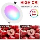 H 12W LEDs Recessed Lighting Downlight With IR Remote Control 16 Color & 4