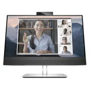 HP E24MV G4 23.8'/24' FHD Conferencing Monitor 1920x1080 16:9 5ms Height Adjustable Tilt Swivel Pivot Webcam Speakers