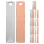 8 Pairs Electrolytic Strip Zinc Anode Electrode Battery Sheet Copper Plate