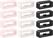 Band Keepers for Garmin Fenix 7S 6S 5S Plus/Vivoactive 5 3 / Forerunner 645 165 245 Music/Venu Sq/Vivomove Watch Band, 20mm Silicone Replacement Band Keeper Loop/Holder/Clips/Fastener