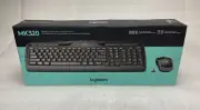 GENUINE Logitech MK320 Wireless Membrane Keyboard and Mouse Bundle Black