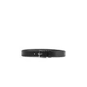 [LOEWE] Roller Curve Belt in Shiny Sleek Calfskin Black