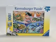 Ravensburger Beautiful Ocean 100 XXL Piece Jigsaw Puzzle Sea Turtle Dolphin