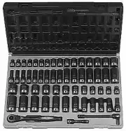 Grey Pneumatic 81659CRD 3/8" Dr 59 Pc Fractional & Metric Duo-Socket Set 6 Pt