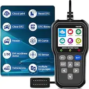 Anluomania OBD2 Diagnostic Device Car, Car Reader with OBD2 Functions, Car Diagnostic Device, Engine Fault Code Reader, OBD2 Scanner Code Reader, Car Reader, 2.4 Inch IPS Colour Screen, 13 Languages