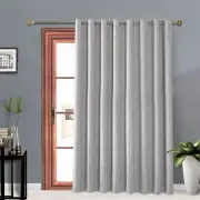 New $59 Melodieux Cotton Blend Grommet Curtains Sliding Glass Door 100" x 84"