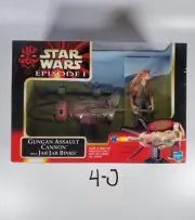 Hasbro 1999 Star Wars Episode 1 Gungan Assault Cannon With Jar Jar Binks