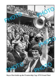 OLD 8x6 PHOTO FEATURING ROYCE HART RICHMOND FC 1974 GRAND FINAL WIN