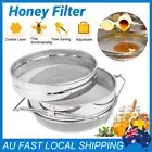 Double Layer Sieve Honey Filter Strainer Bee Honey Beekeeping Stainless Steel