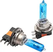 H15 halogen headlight bulbs Baceyong, 2PCS 12V 55W DRL daytime running lights, vehicle high beam, super white
