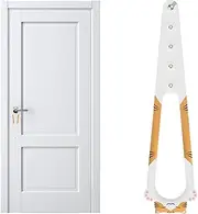 Door Latch for Cats Keep Dogs Out, Adjustable Door Holder Prop, Multifunctional Elastic Pet Pinch Guard, Cat Proof Lever for Storage Room, Pet Safety Lock for Home Use