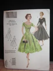 Vintage Vogue 1957 Dress Sewing Pattern Size 18-22 Vogue Uncut FF