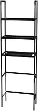 Labymos 3-Tier Over Toilet Storage Rack Space Save Metal Bathroom Organizer Freestanding Over The Toilet Storage with Guardrail for Bathroom/Restroom/Laundry