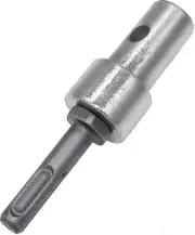 Drill Adapter, Round Shank Professional Adapter For 2 Slots And 2 Pits For Earth Drills, For Sds Plu
