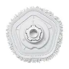 4Pcs Electric Mop Pads Replacement 8.46 inch Round for Cordless Electric Mop