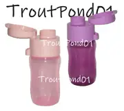 TUPPERWARE Eco Bottles Set 2 Small Mini Sports 90 mL Purple Pink Twist Flip Top