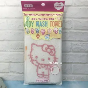 日本製 SANRIO 三麗鷗人物 Hello Kitty 滿版印花 沐浴巾 洗澡巾｜小鶴日貨